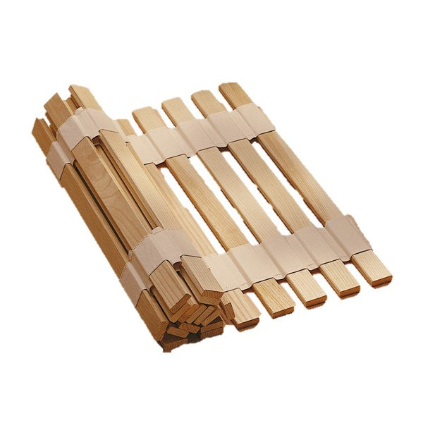 단단한 물푸레나무 스트립을 사용한 롤업 그릴